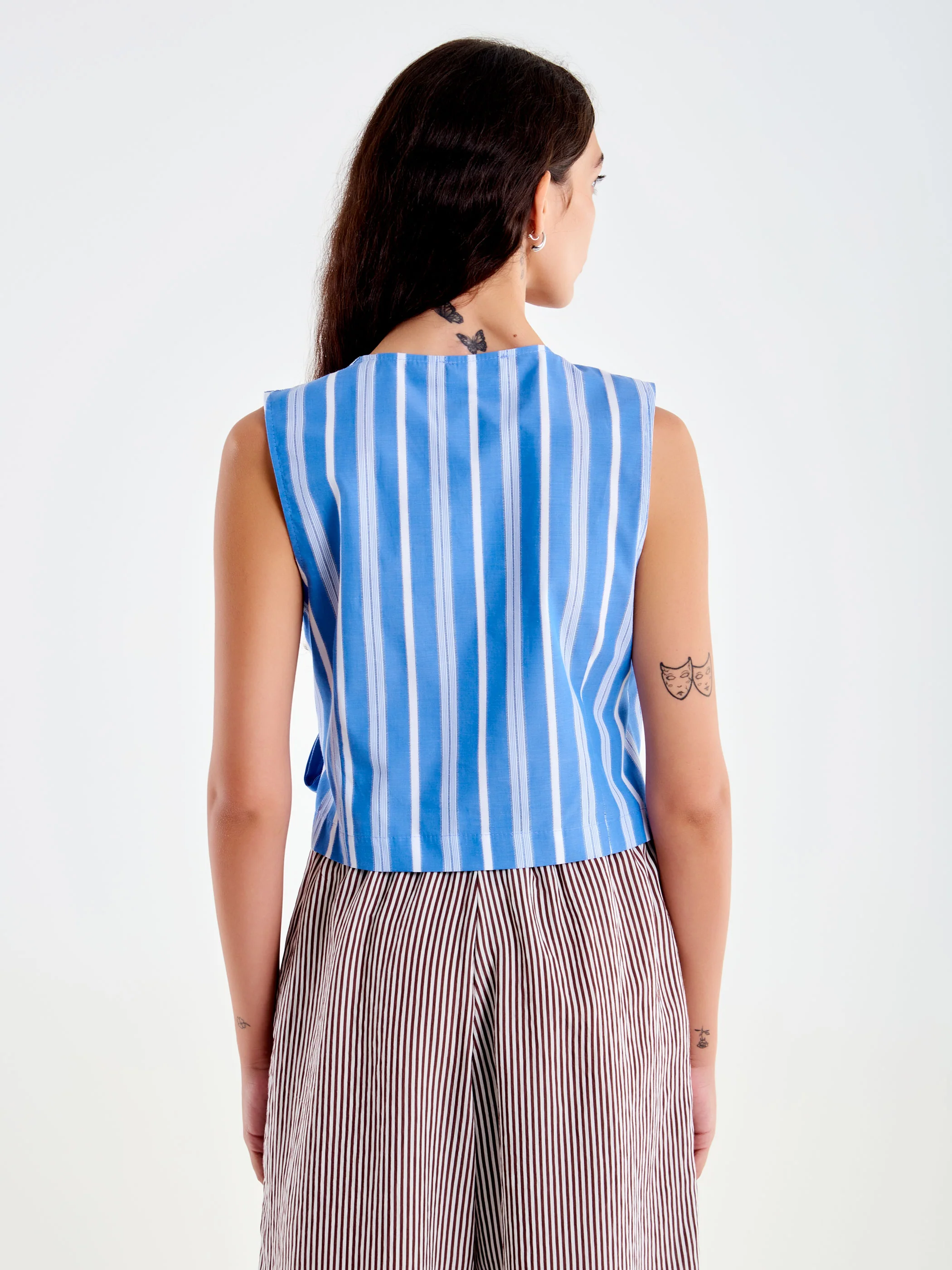 Blusa Incrociata a Righe - Image 3
