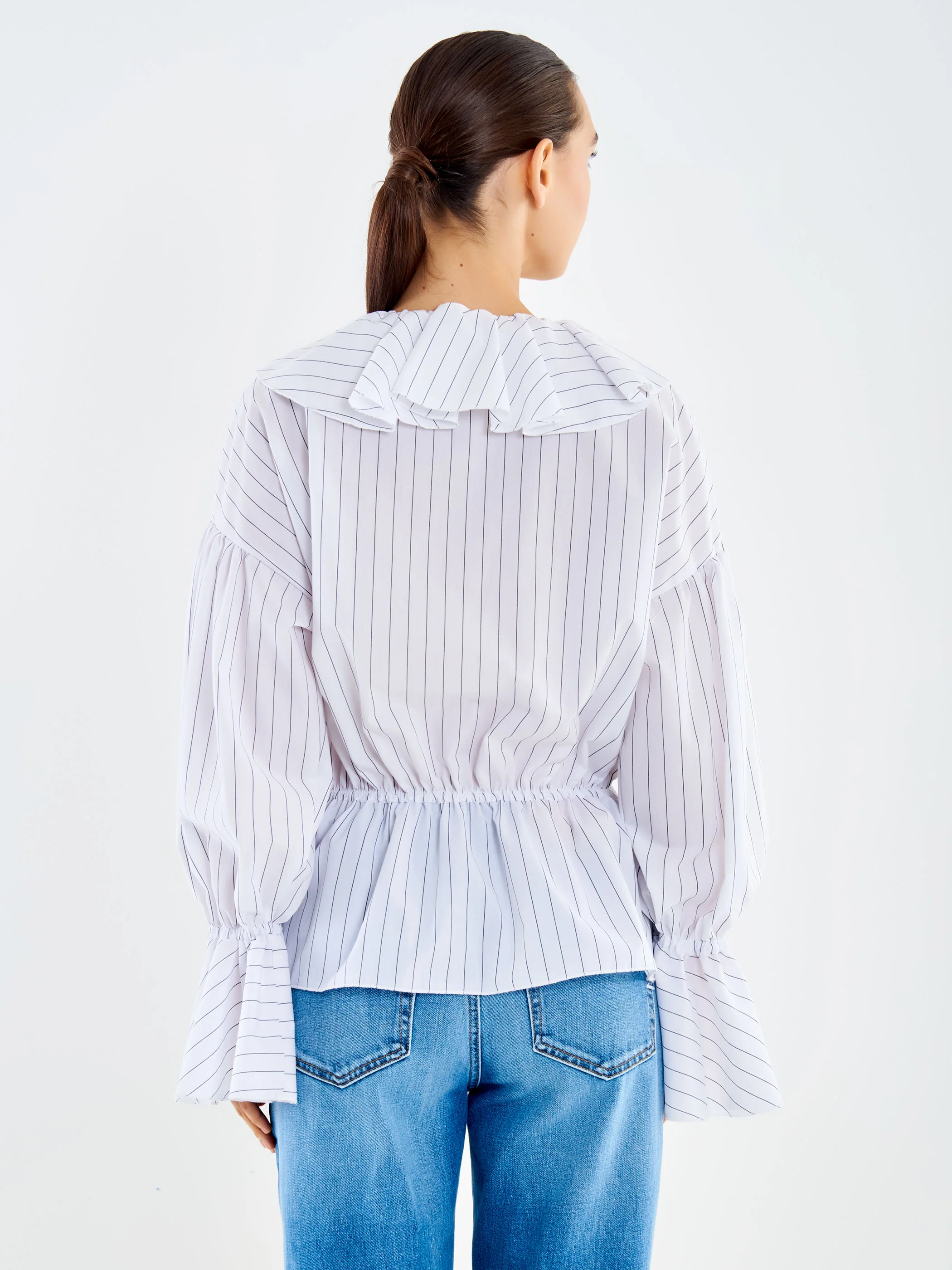 Camicia a Righe con Volant - Image 3