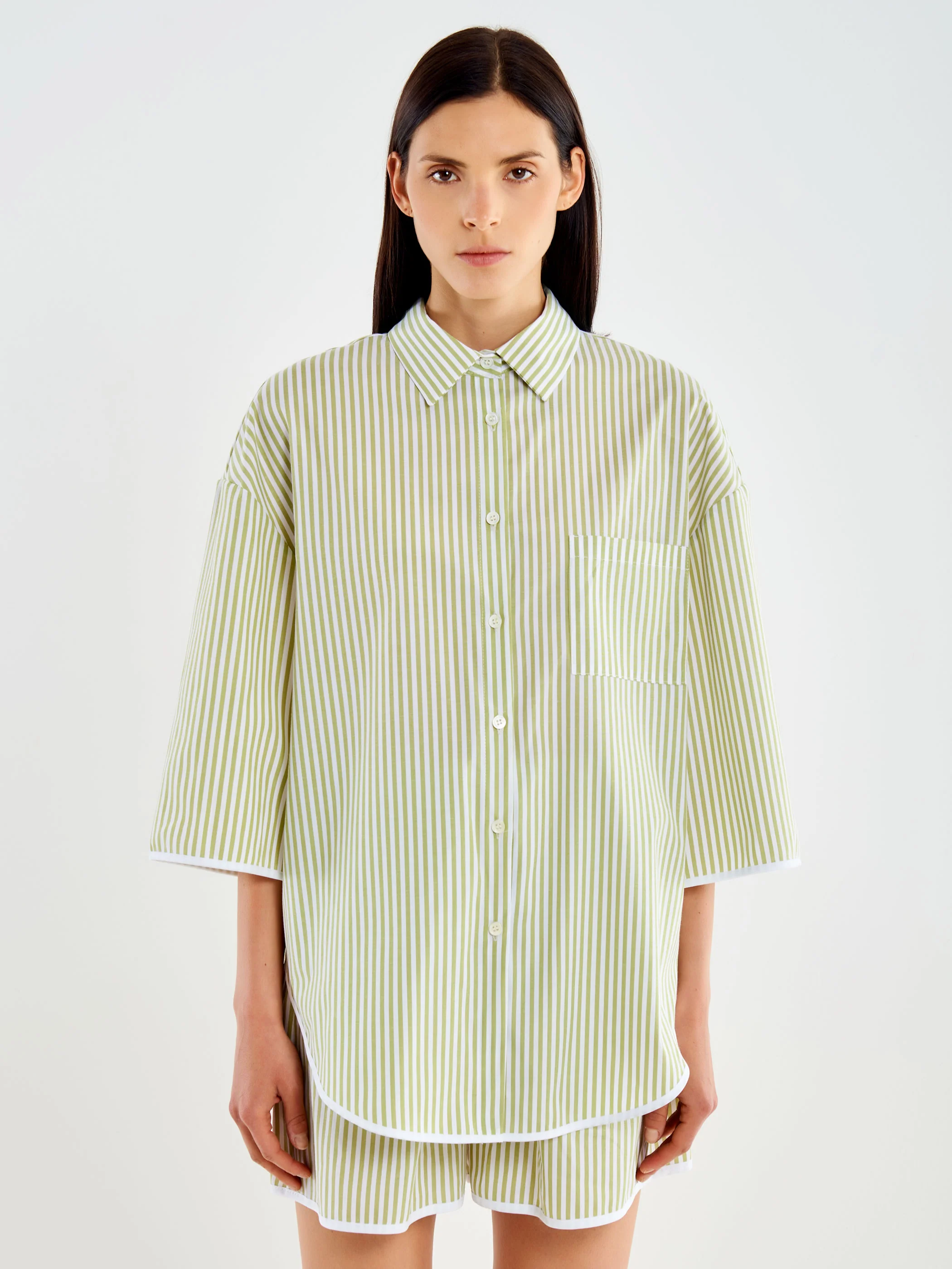 Camicia Over a Righe - Image 2