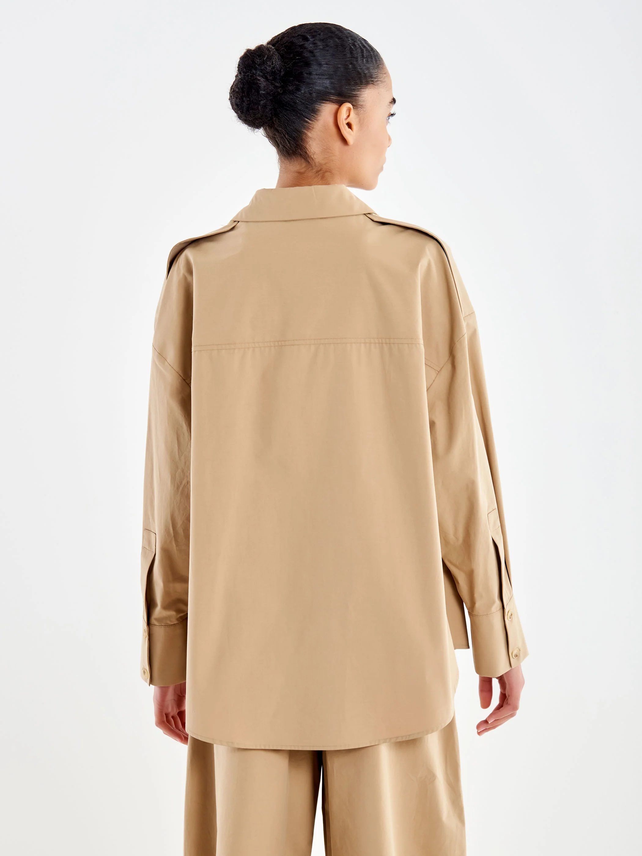 Camicia Oversize in Popeline - Image 3